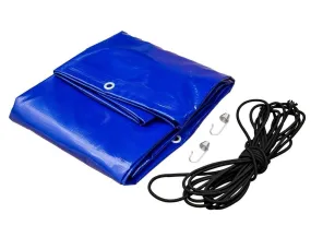 Compleet vlakzeil 269,2 x 130,9 cm voor GARDEN TRAILER 264 KIPP, plaat afdekzeil - blauw