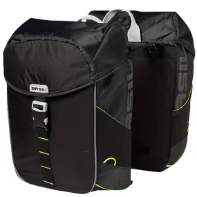 Dubbele zak Miles zwart- 32 liter