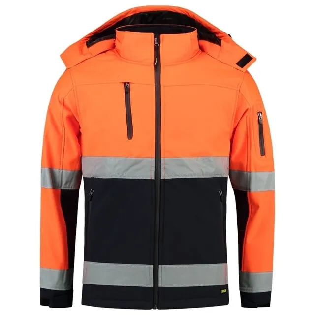 Tricorp Hi-Vis Softshell Jas 403007 Oranje Marine Maat S