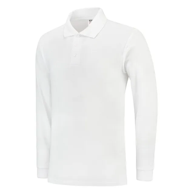 Tricorp Poloshirt Casual 201009 180gr Longsleeves Wit Maat XS