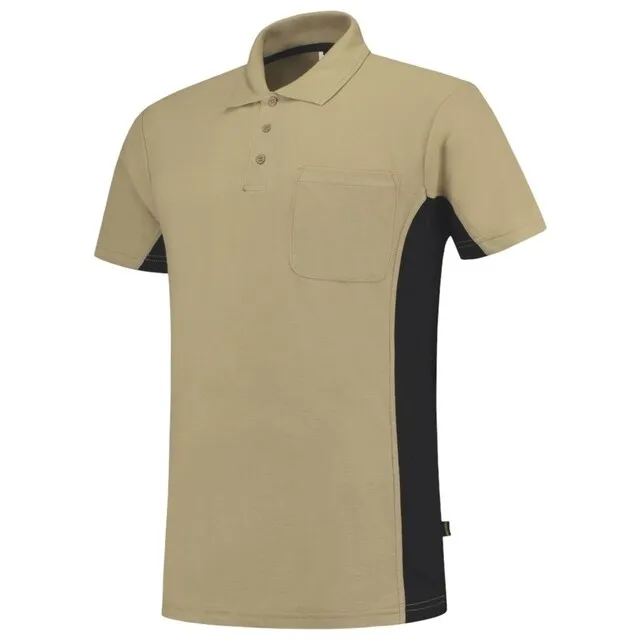 Tricorp Poloshirt Workwear 202002 180gr Khaki/Zwart Maat 5XL