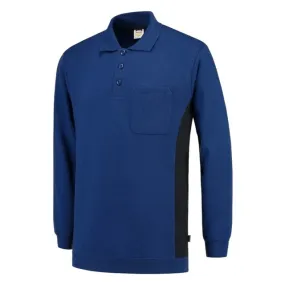 Tricorp Polosweater Koningsblauw-Marine Maat  L