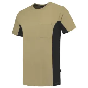 Tricorp T-Shirt Workwear 102002 190gr Khaki/Zwart Maat 4XL